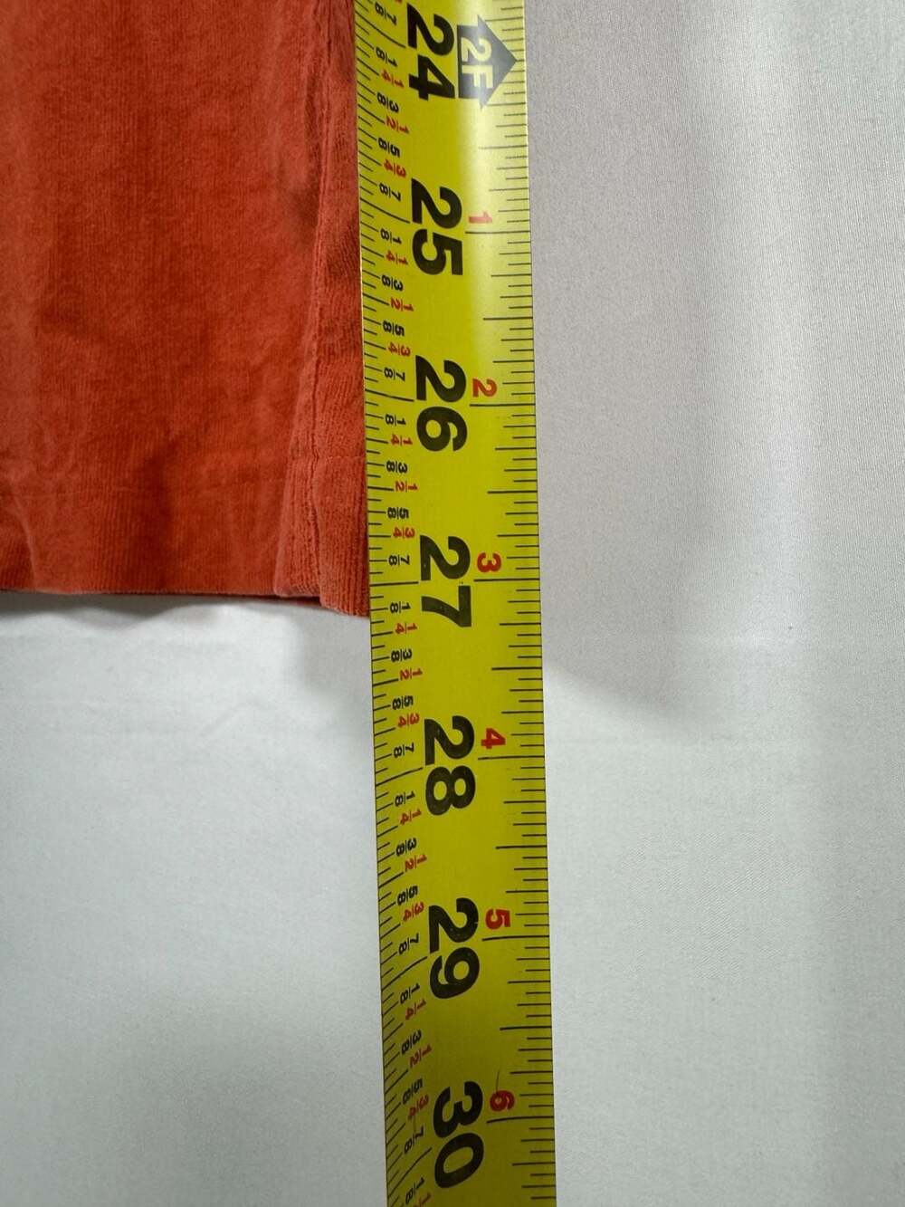 skylar+madison Rust Orange High-Rise Corduroy Wide-Leg Pants, Size Medium - Picture 7 of 10